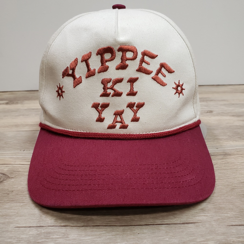 Sendero Provisions Co Yippee Ki Yay Hat Cap Snapback Mens One Size Red Western